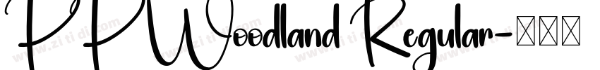 PP Woodland Regular字体转换